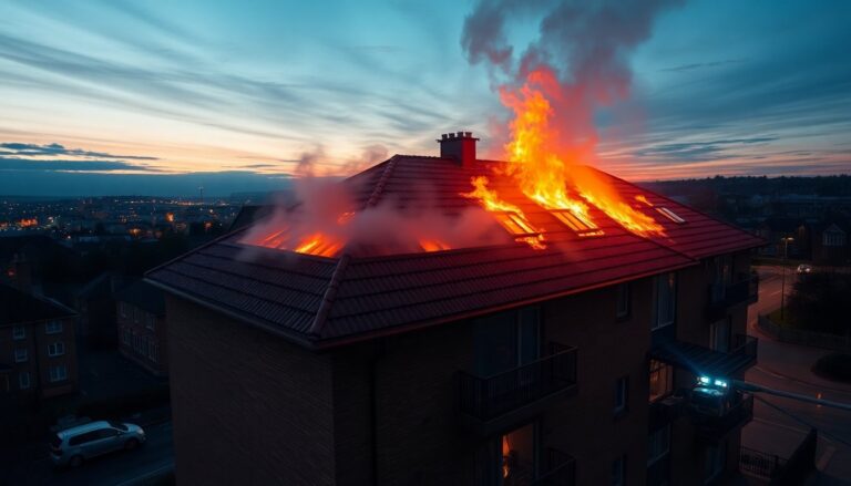 Edinburgh Firefighters Battle Blaze at Restalrig Flats