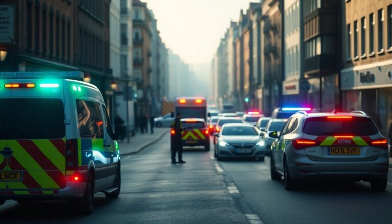 Emergency Services Respond to Crash on Clerk Street in Loanhead
