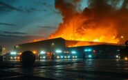 London Fire Brigade Battles Large Blaze in South London