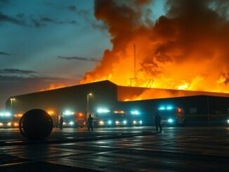 London Fire Brigade Battles Large Blaze in South London