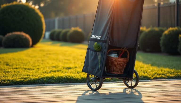 SONGMICS Festival Trolley on Wheels: A Game-Changer for Campers and Gardeners