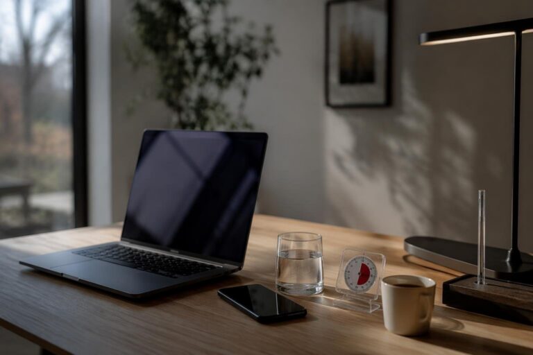 Managing online presence to reduce burnout and increase productivity with focus modes and notification hygiene