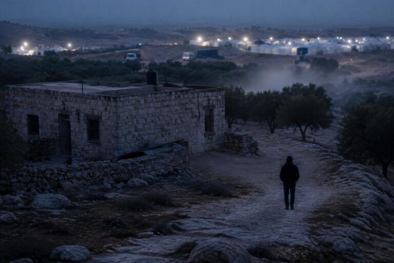 Loui Ridi returns to Qusra home under siege by Israeli settlers