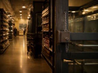 Edinburgh supermarket blocks door to curb theft, locals protest