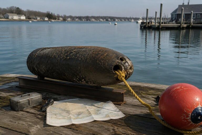 World War II bomb safely cleared from Falmouth harbor