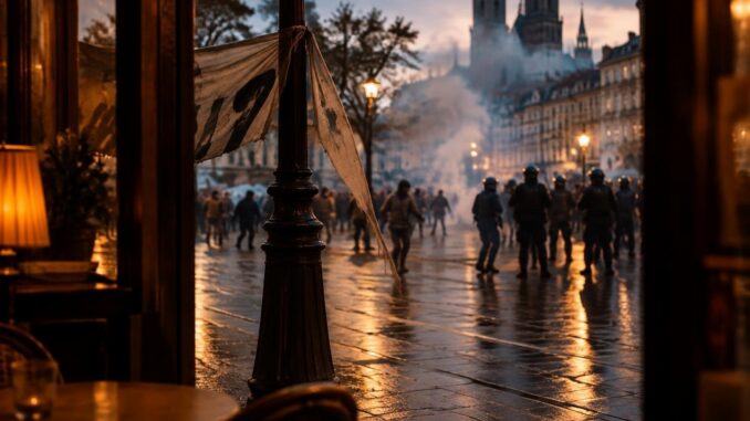 Escalating unrest in France leaves tourists stranded amid tear-gas clashes
