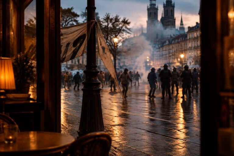 Escalating unrest in France leaves tourists stranded amid tear-gas clashes