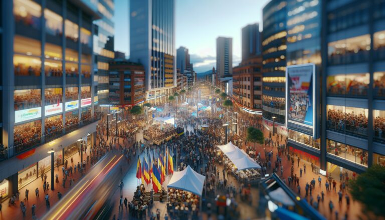 Scene of Colombian senator shot during campaign in Bogotá