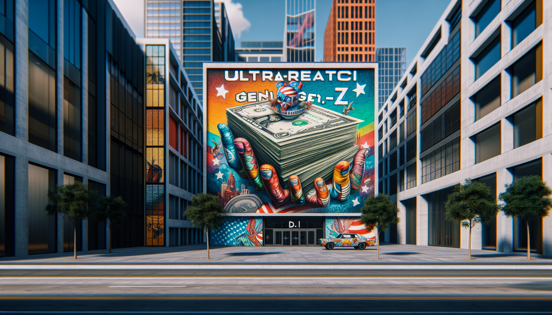 Visual representation of national debt effects on youth