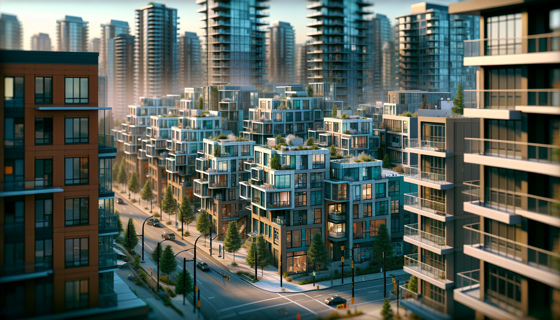Vancouver's Granville Street with new SRO housing designs