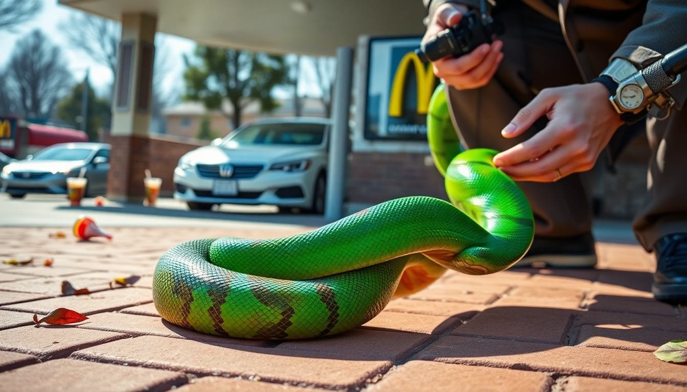 a boa constrictor rescued from a drive thru what happened at mcdonalds 1750840770