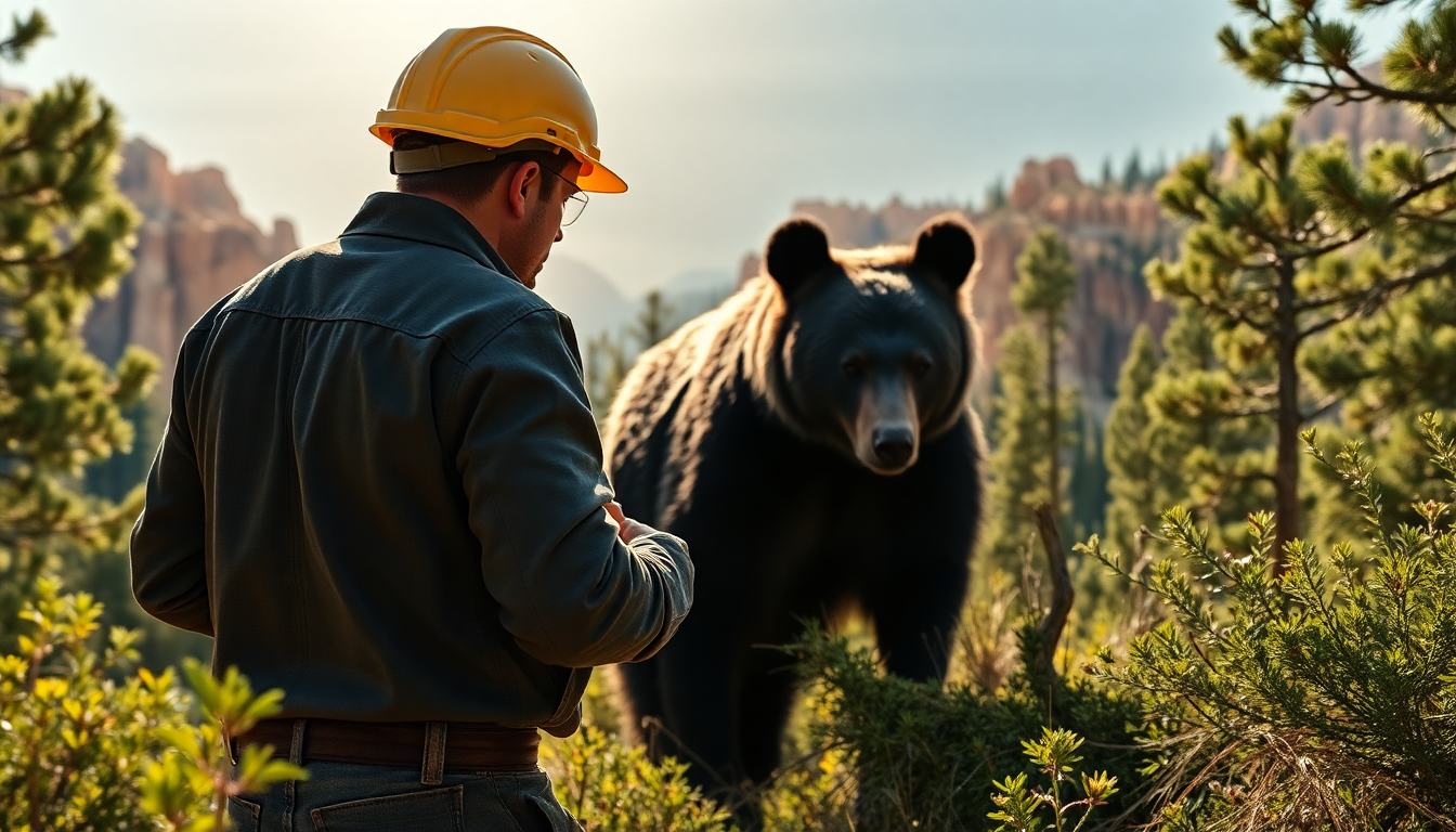 A construction worker’s close encounter with a bear in Utah