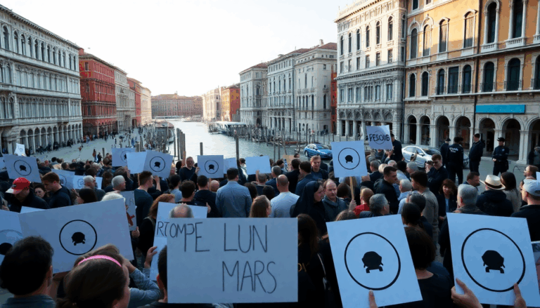 celebrity wedding in venice sparks public protests and security concerns 1750815664