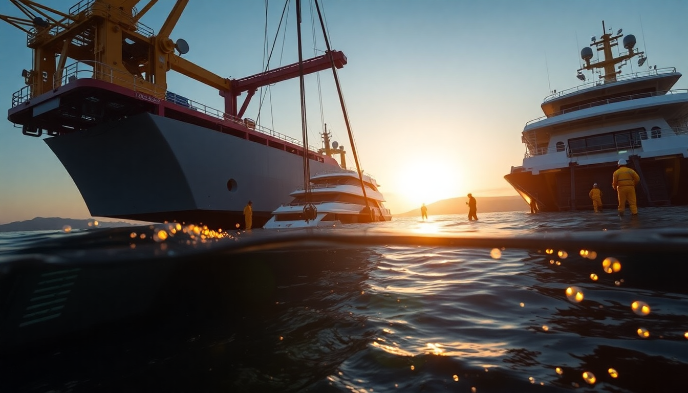 Recovery of sunken superyacht: latest updates from Sicily