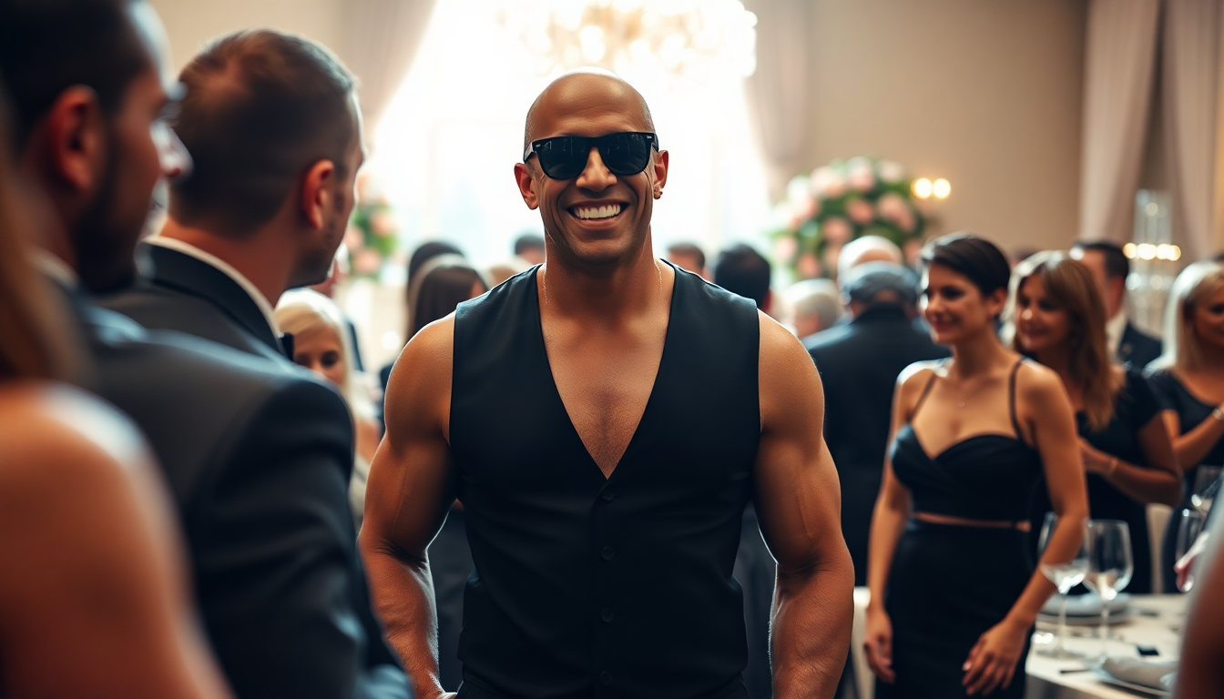 Vin Diesel spotted with a transformed look at a celebrity event