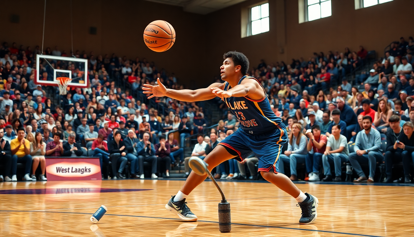 Academic athlete shines in Zhejiang basketball league