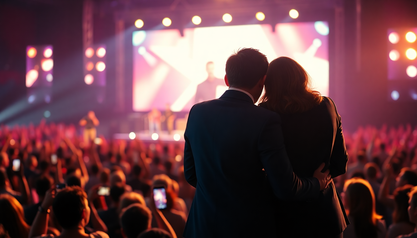 Caught on kiss-cam: Corporate affair shocks audience