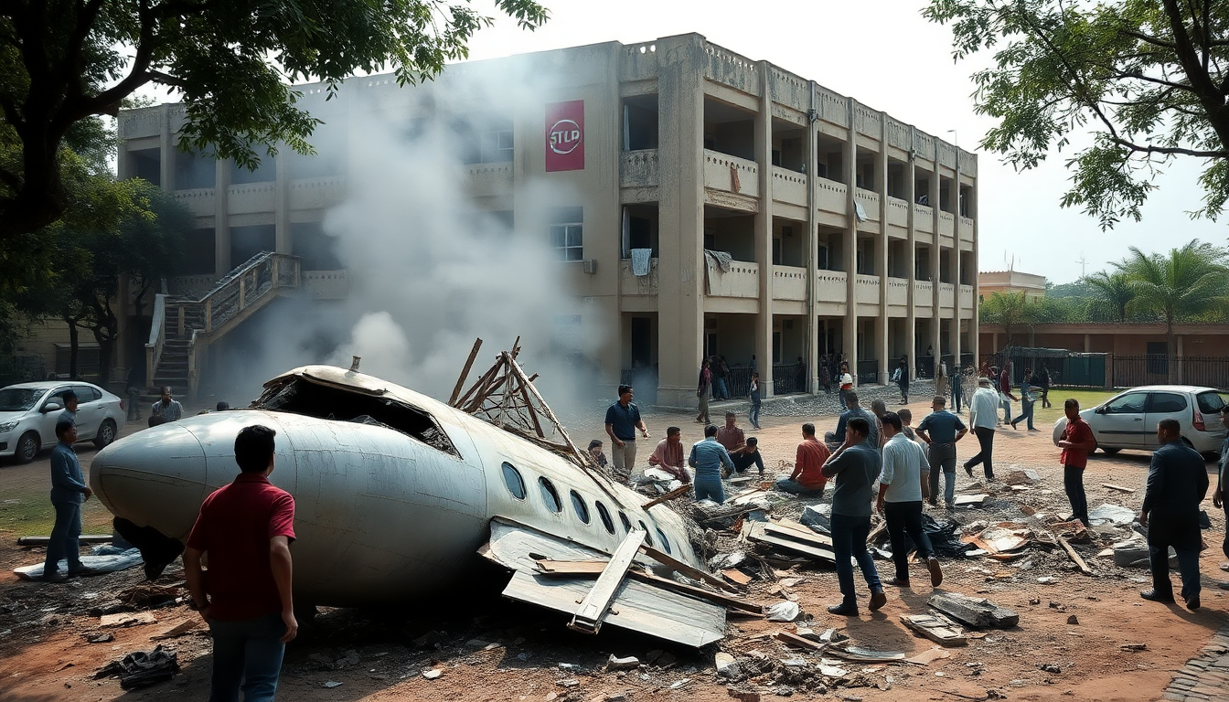 Devastating plane crash on school campus in Dhaka: casualties reported