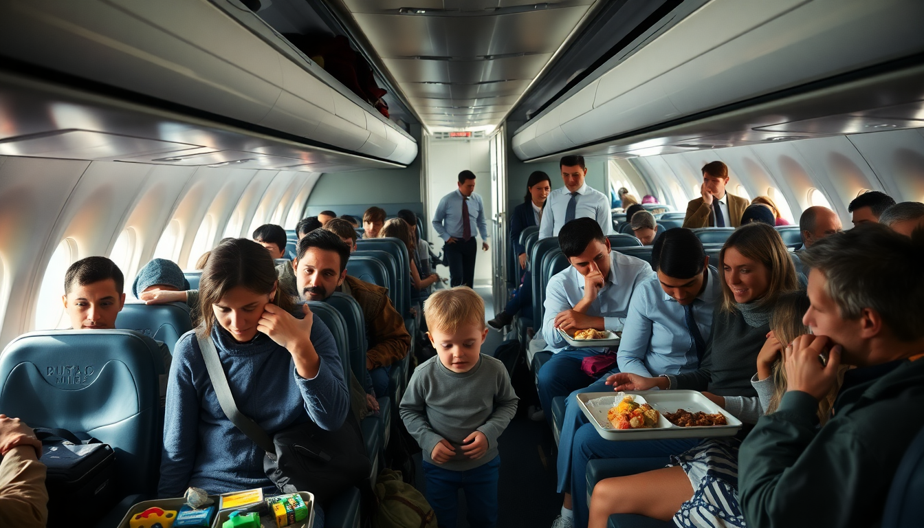 Flight incident in Hong Kong: passengers dispute over child’s disruptive behavior
