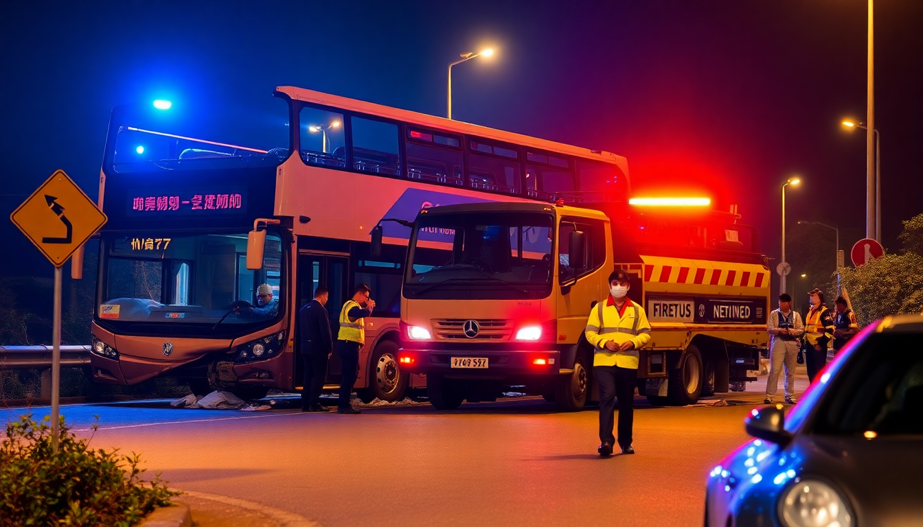 Hong Kong traffic collision results in 22 injuries