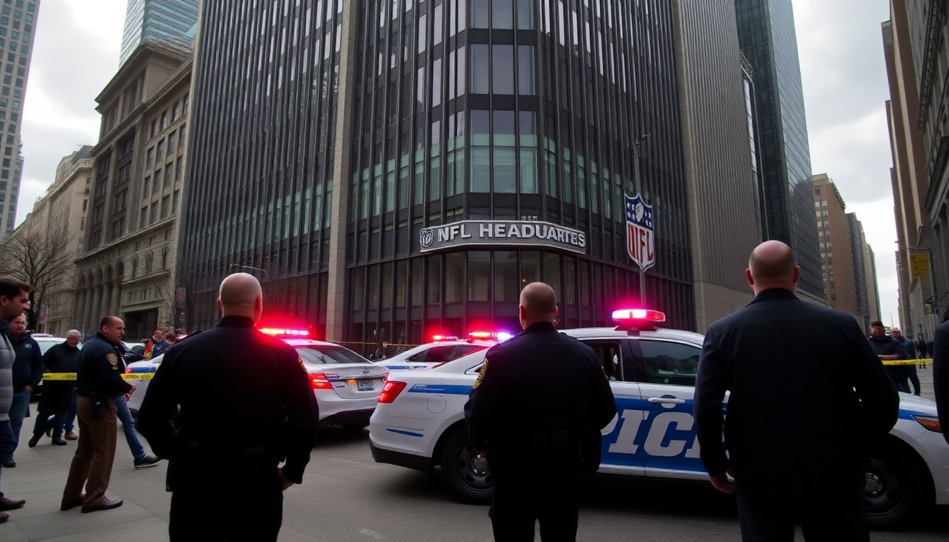 NYPD officer killed in mass shooting at NFL headquarters in Manhattan