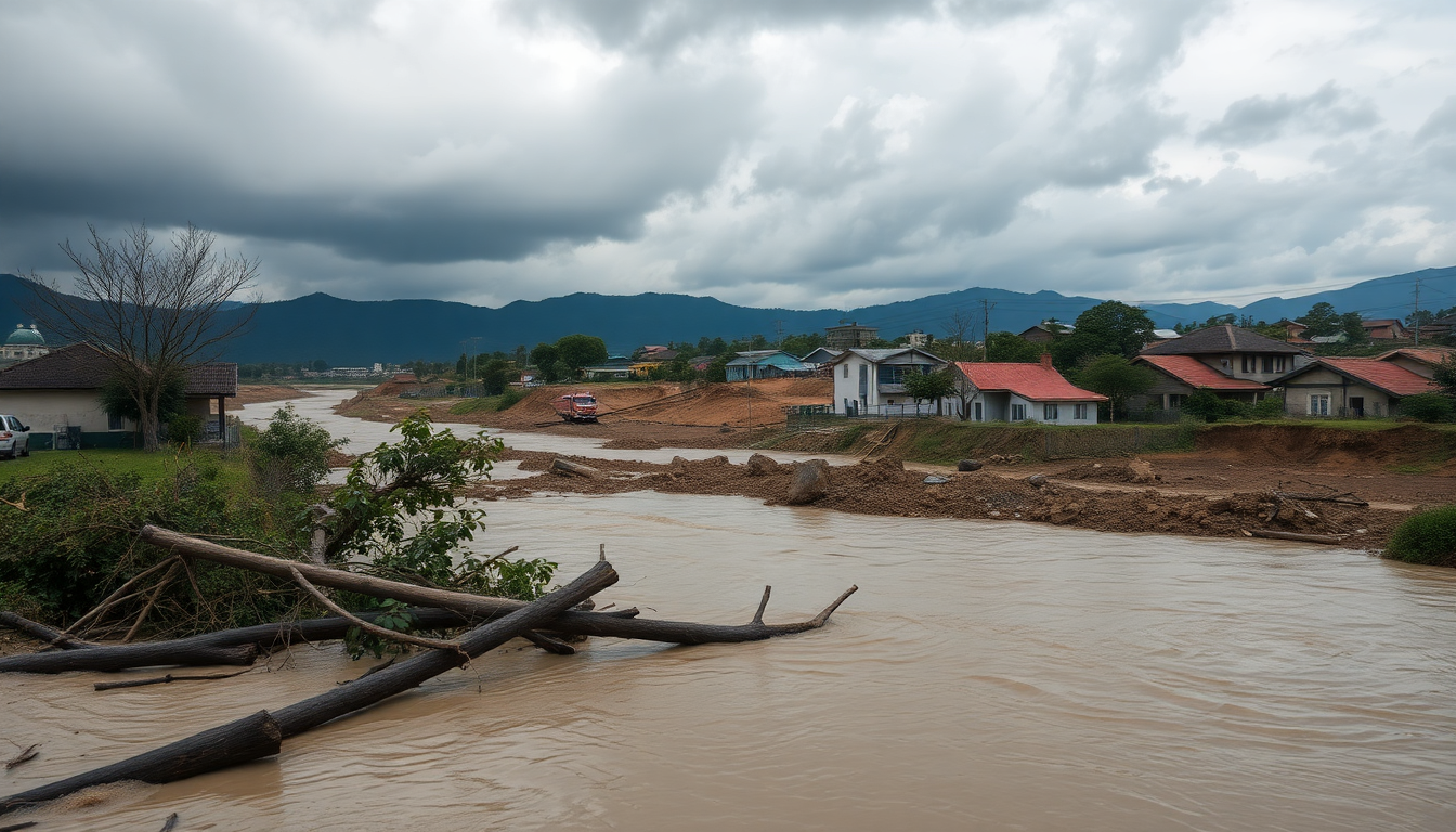 Severe weather patterns threaten northern China with floods and landslides