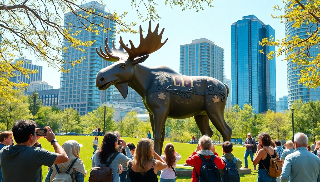 Toronto’s iconic moose statues: a blend of art and community spirit