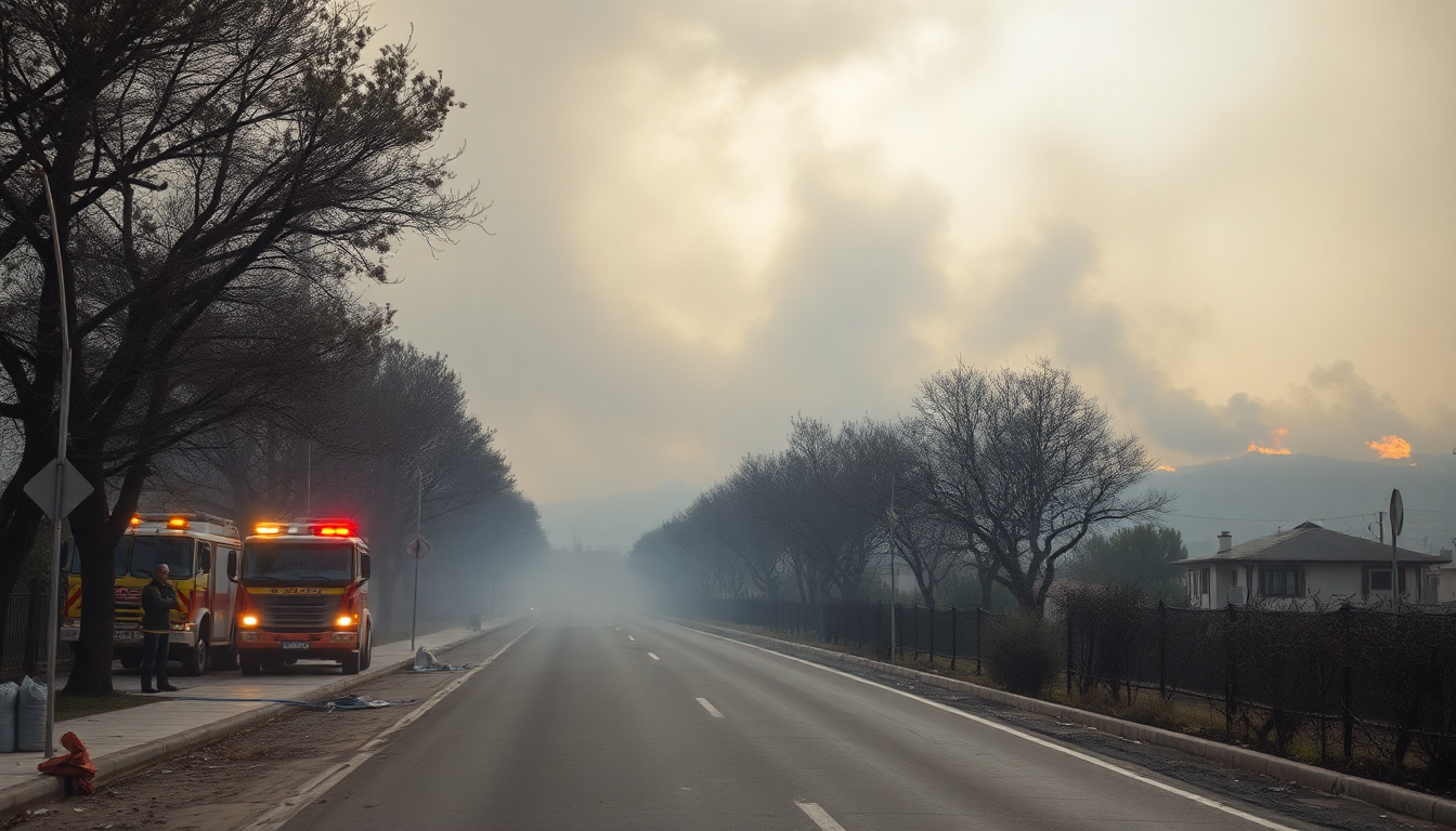 Urgent evacuations as wildfires threaten northern Athens suburb