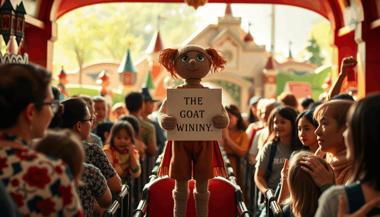 disneyland protest doll sparks conversation on military spending python 1754609340