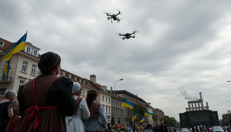 drone attacks overshadow ukraines independence celebrations python 1756031366