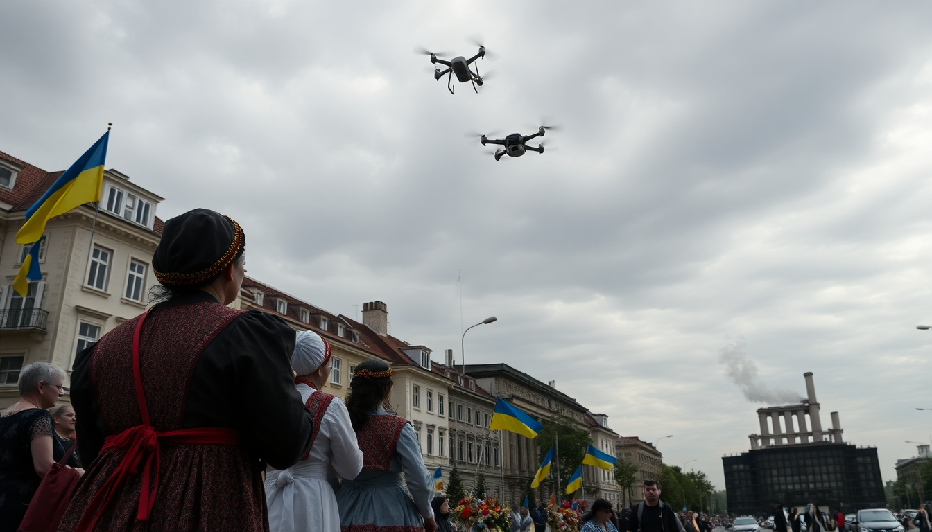 drone attacks overshadow ukraines independence celebrations python 1756031366