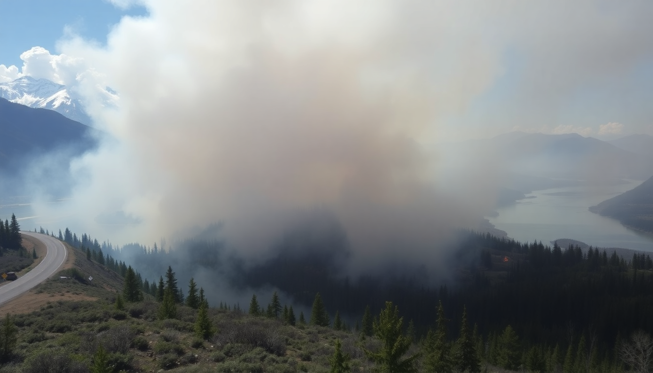fraser canyon wildfire sparks evacuation alert in british columbia python 1756093358