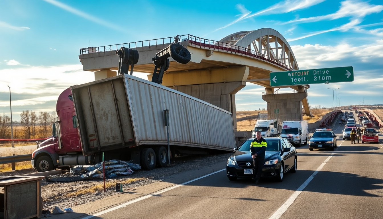significant traffic delays following construction vehicle accident in lethbridge python 1754545049