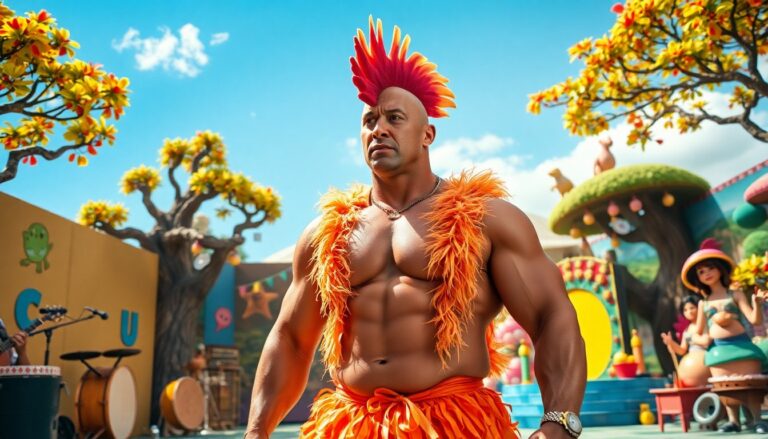 dwayne johnson embraces a new role in lizard music python 1757366397