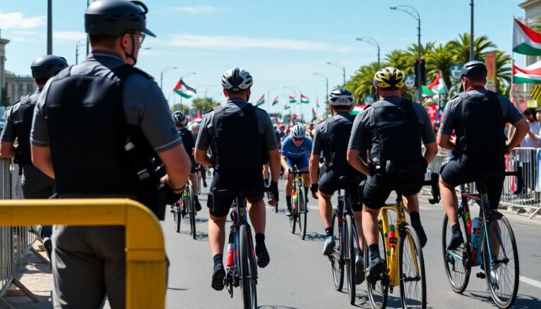 enhanced security for vueltas conclusion in madrid amidst protests python 1757520599