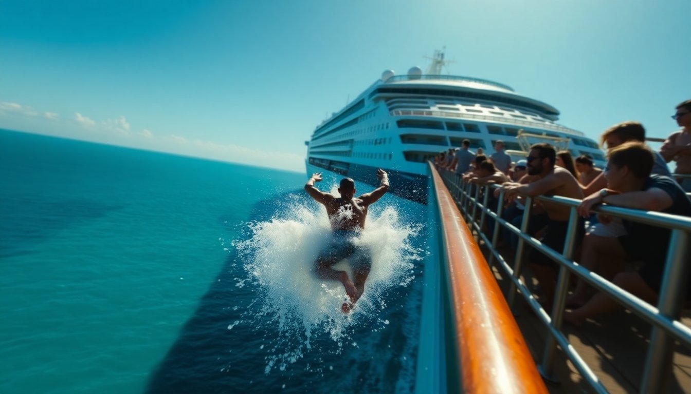 escape from gambling debt a cruise passengers desperate leap python 1757619813