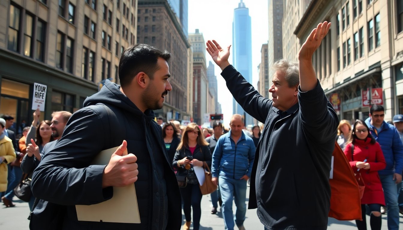 pro life activist assaulted during heated interview python 1758975273