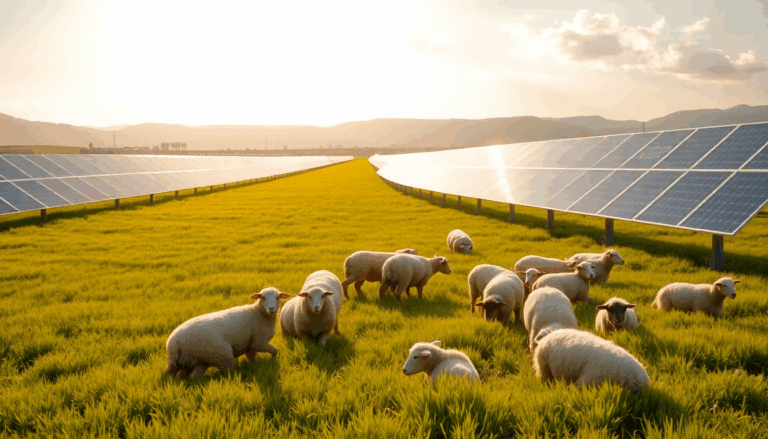 sheep grazing at solar farms the innovative fusion of agriculture and renewable energy python 1756818160