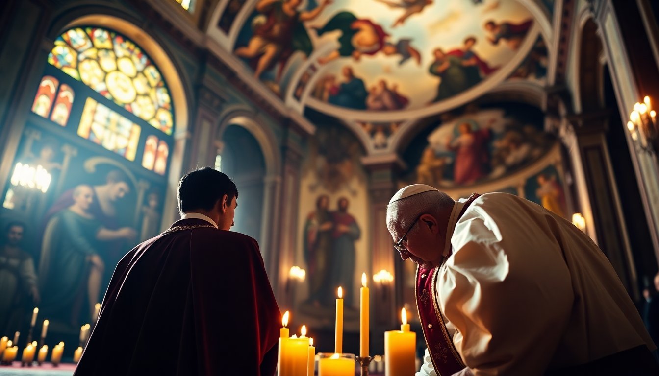 historic prayer by king charles and pope leo at the vatican 1761237641