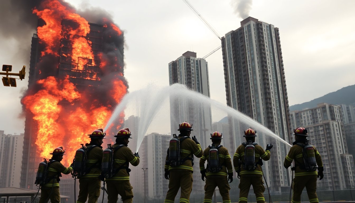 tragic high rise fire in hong kong claims lives and sparks investigations 1764271963