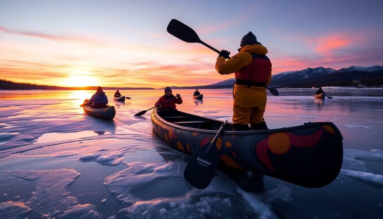 thrilling ice canoeing adventures await in calgary 1768624304