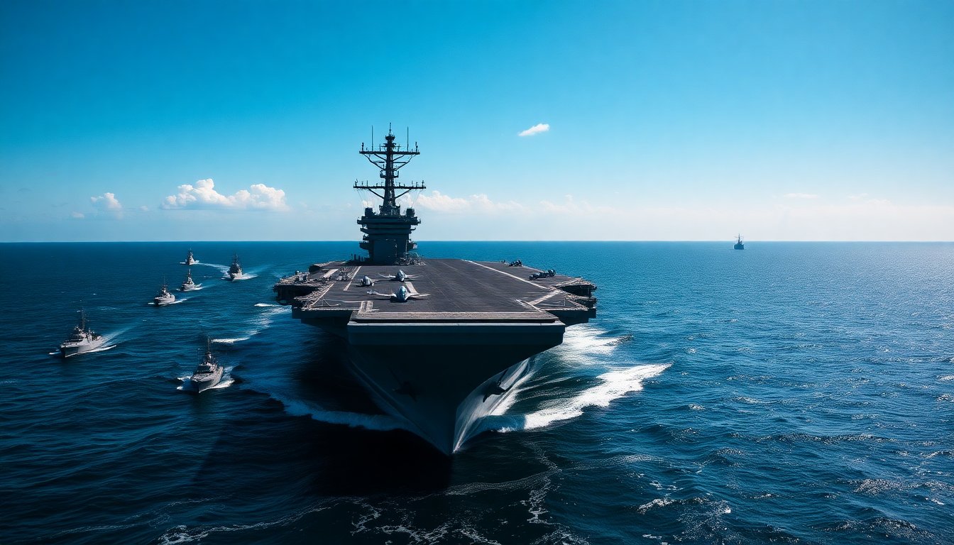 uss abraham lincoln carrier strike group diverted to middle east due to rising iran tensions 1768470303
