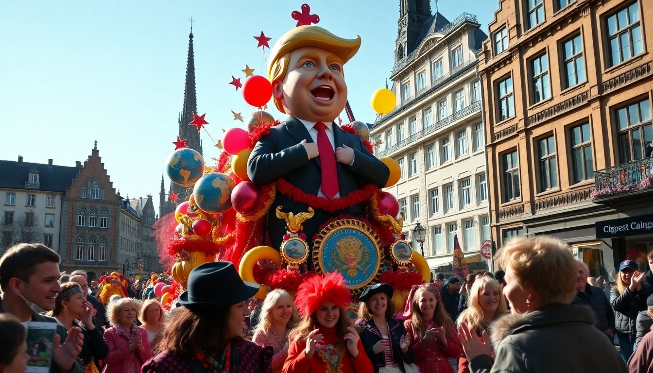 german carnival unveils provocative floats featuring trump and global political leaders 1770741595