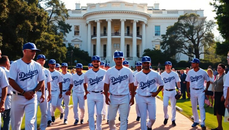 los angeles dodgers celebrate world series victory at the white house 1770300198