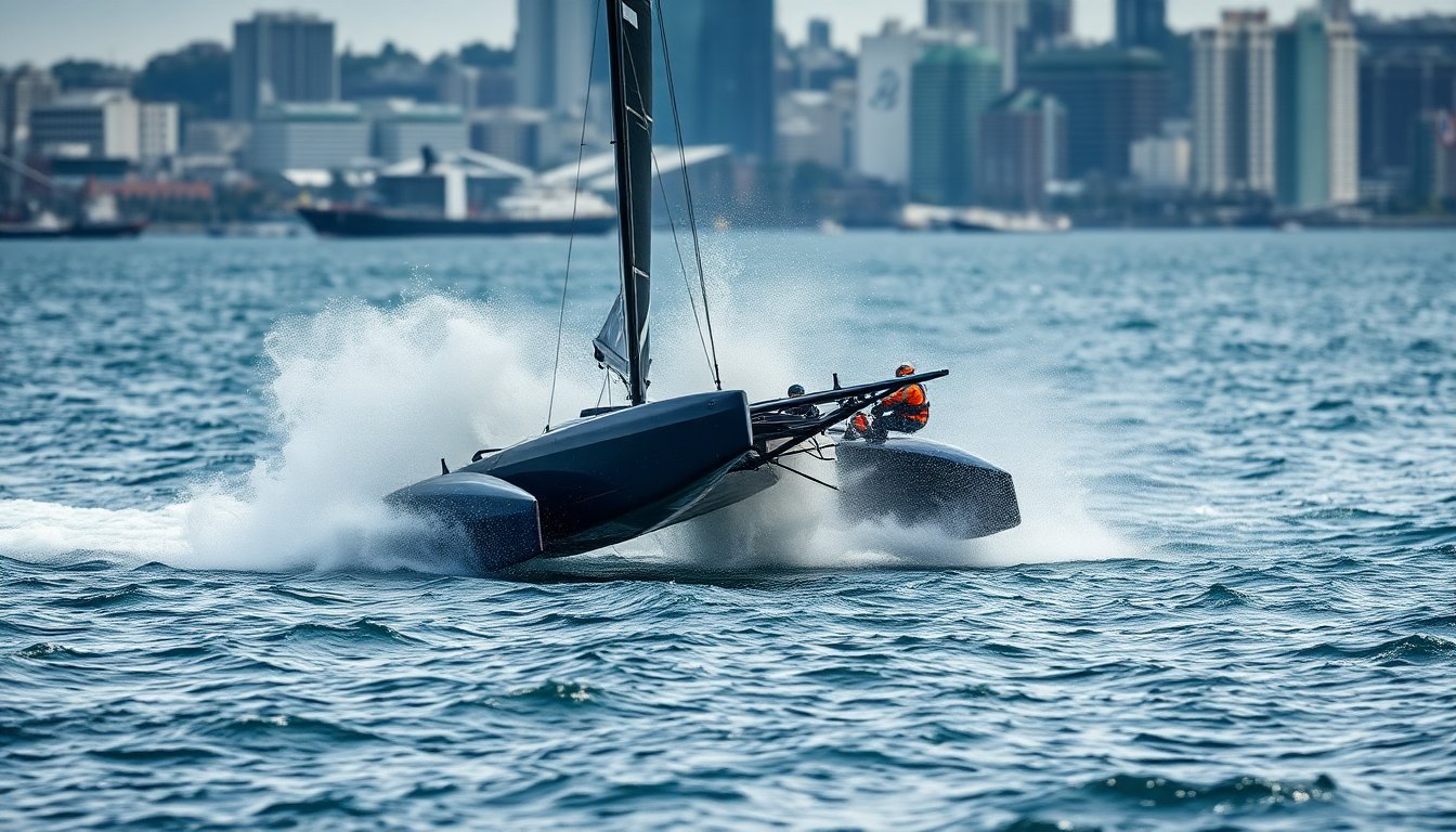 sailgp collision in auckland leaves two sailors hurt and racing abandoned 1771069080