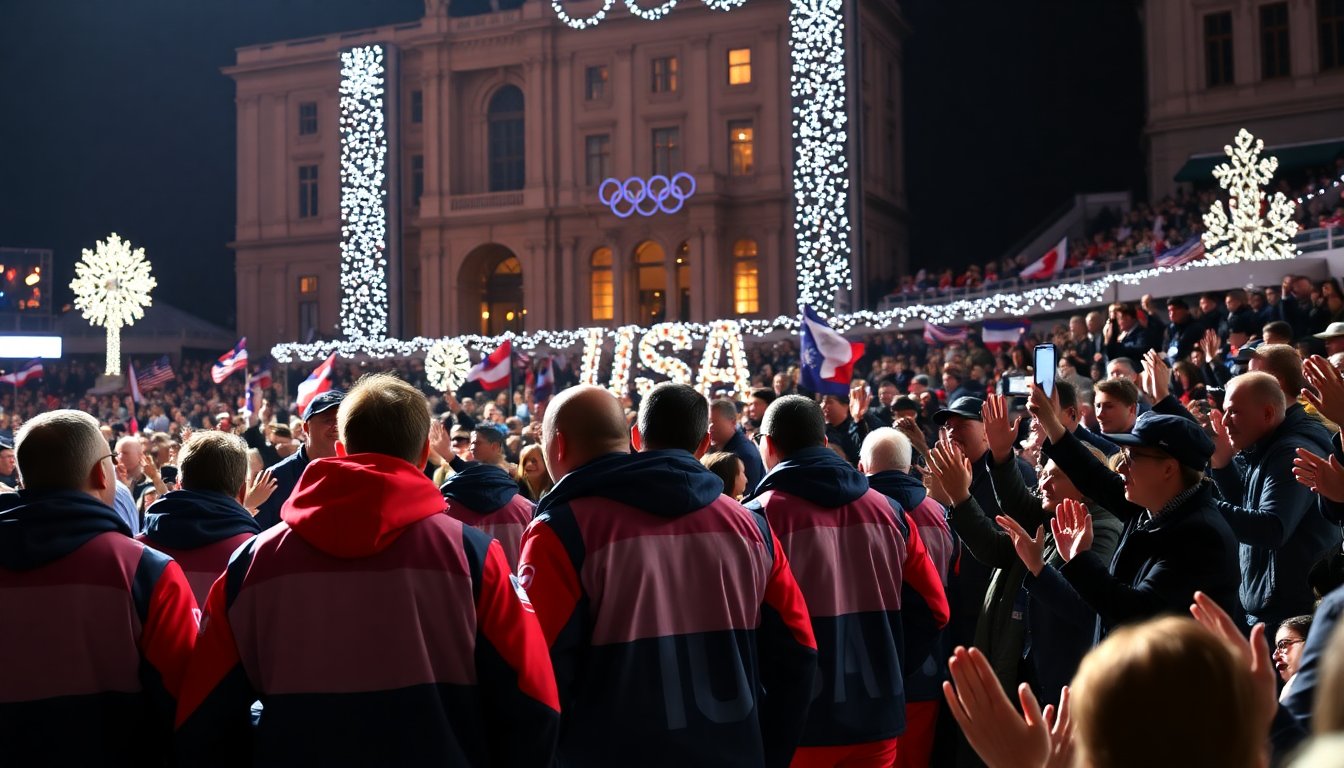 team usas reception at the winter olympics in italy 1770422335