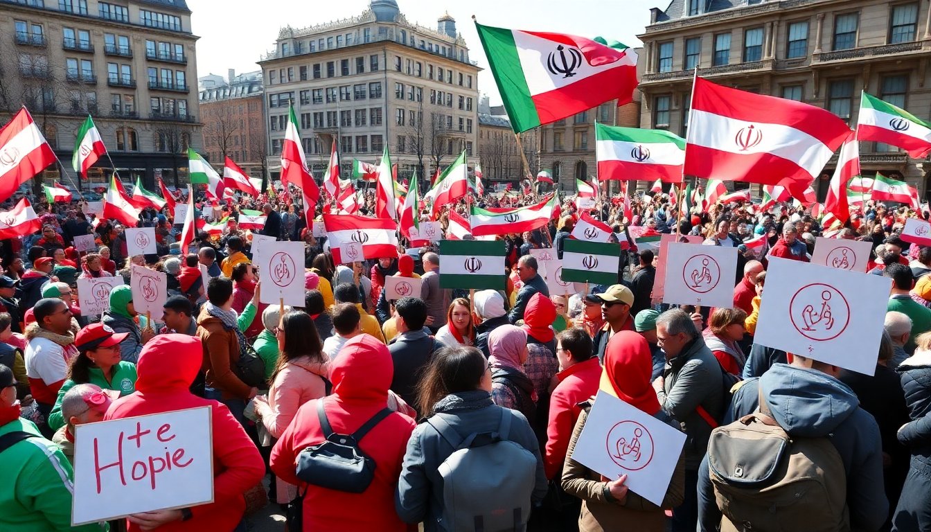 toronto protests unite in solidarity with iranian uprising for regime change 1769980542