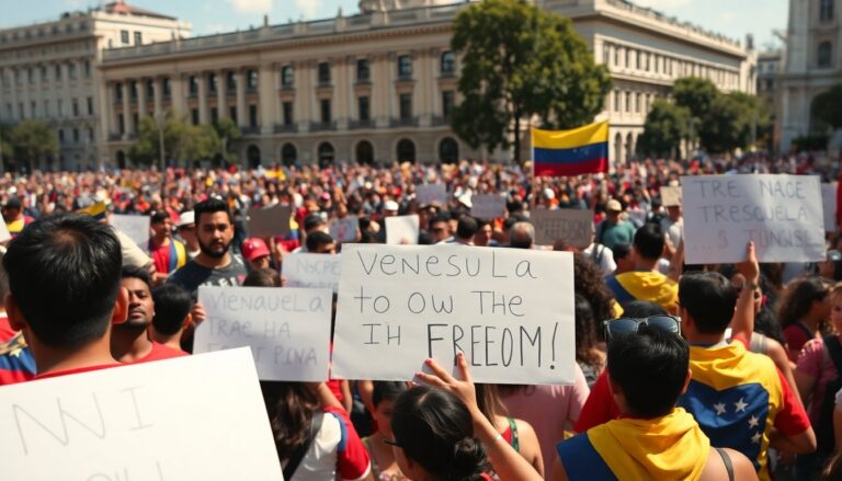 venezuela protests demand freedom for maduro and flores after us kidnapping 1770183579