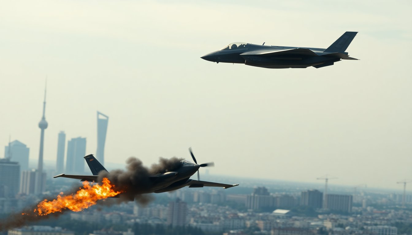 historic f 35 air to air kill israeli jet shoots down iranian yak 130 over tehran 1772704772