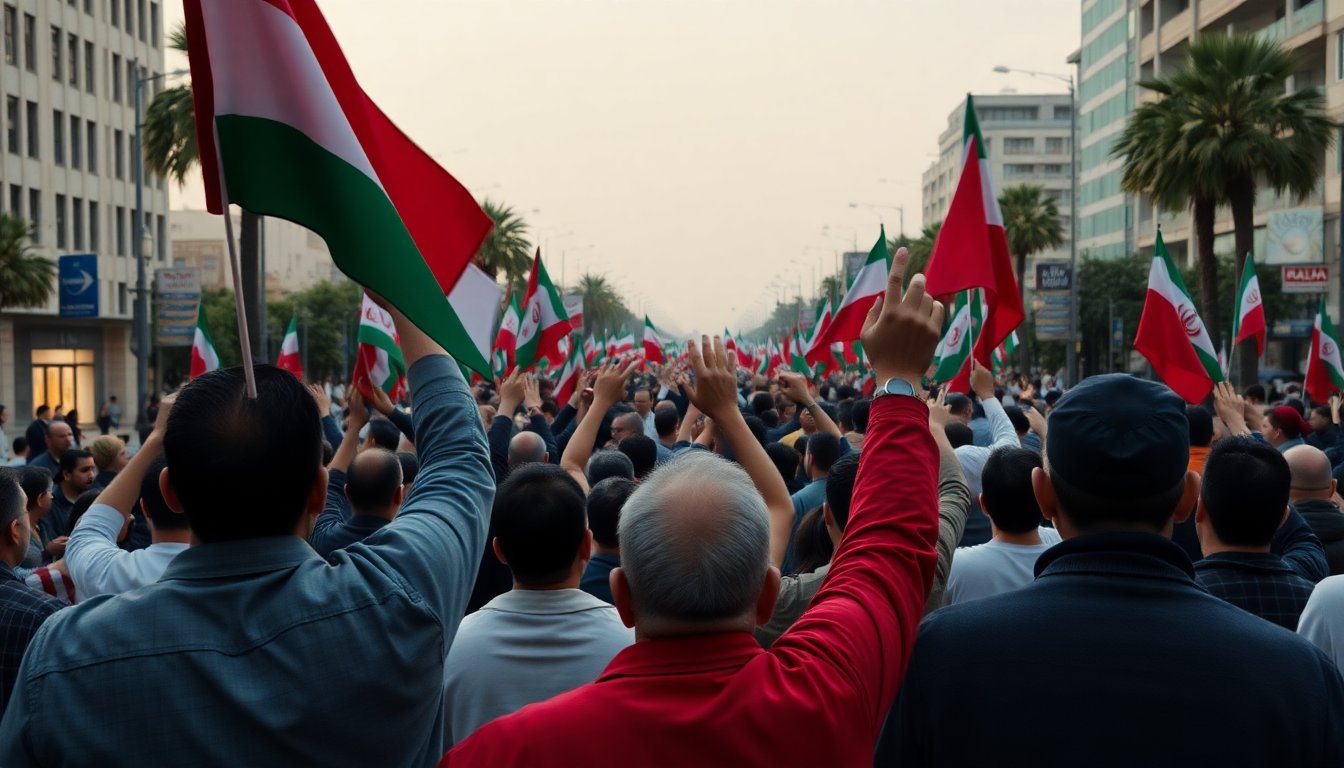Pro-government demonstrations in Tehran as Iran warns it may target tourist sites